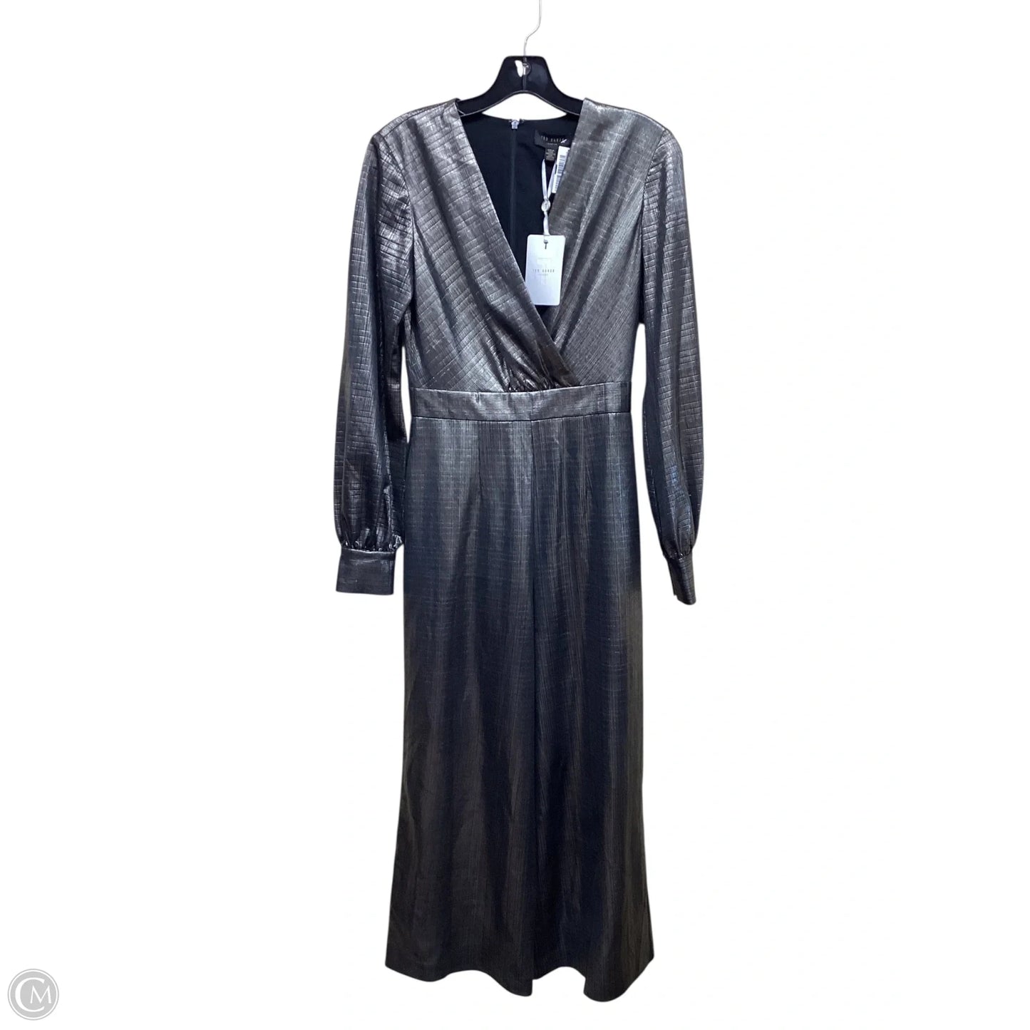 MIDI Dress By Ted Baker In Grey, Size: 0