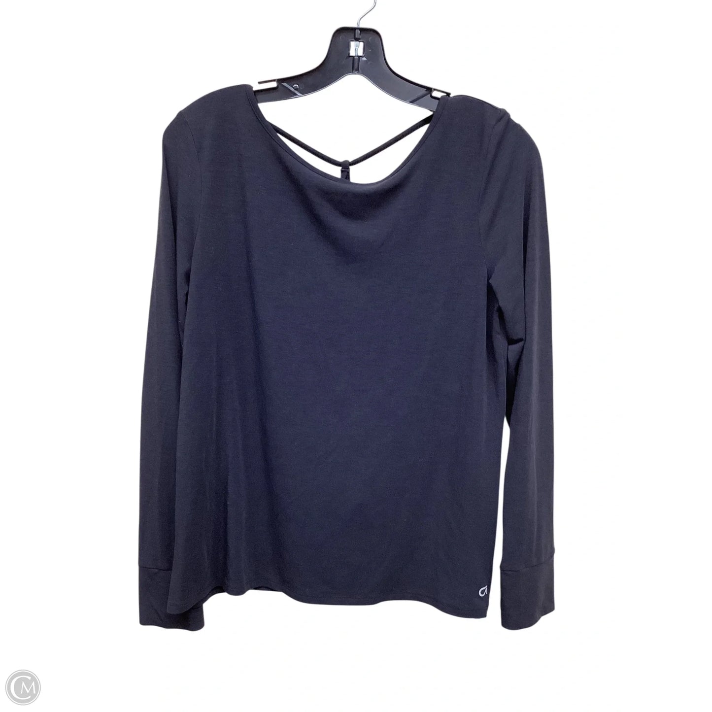 Athletic Top Long Sleeve Collar By Gapfit In Black