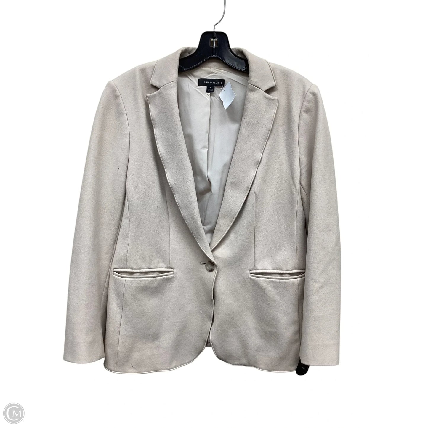 Blazer By Ann Taylor In Tan, Size: 8