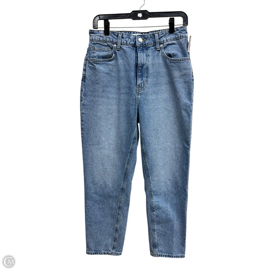 Jeans Straight By H&m In Blue Denim, Size: 8