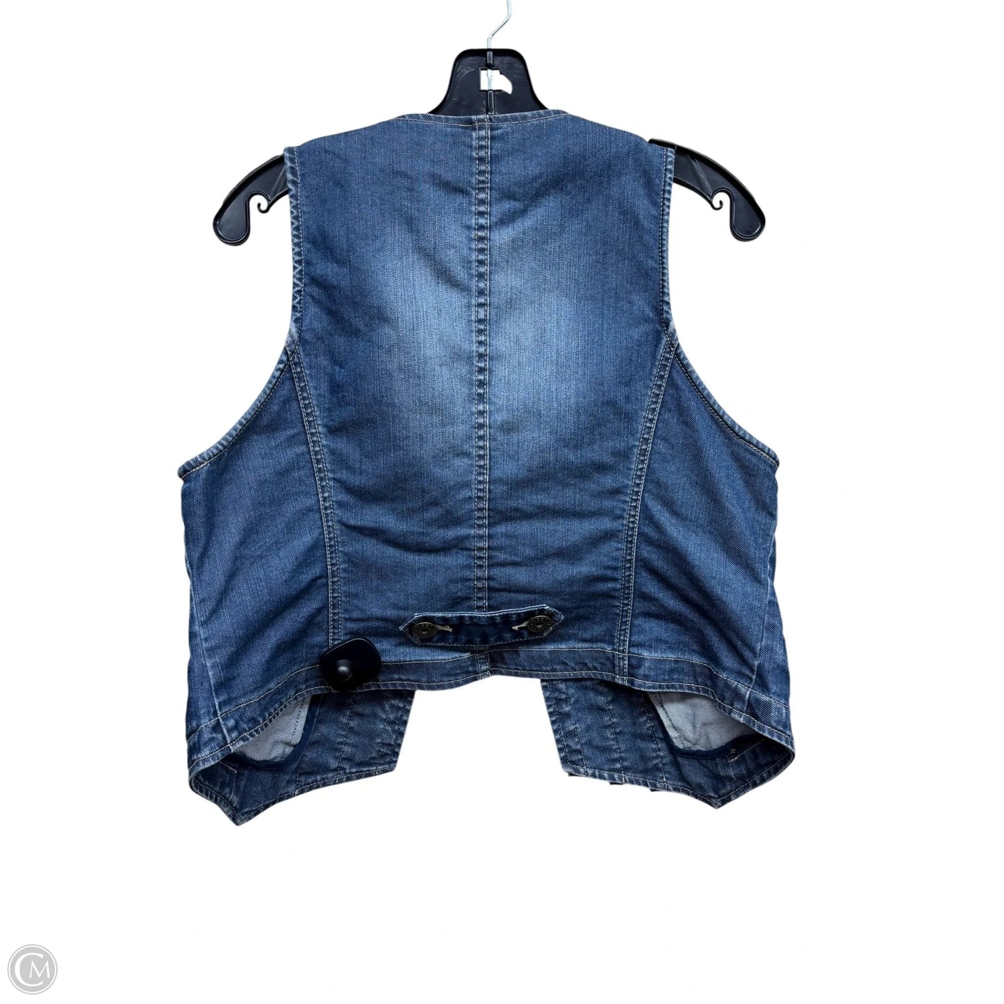 Vest Other By Chicos In Blue Denim, Size: S