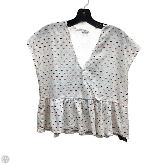 Top Short Sleeve By Madewell In Multi-colored, Size: L