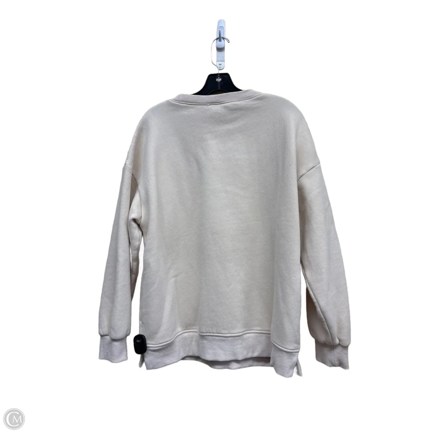 Sweatshirt Crewneck By Clothes Mentor In Beige, Size: M