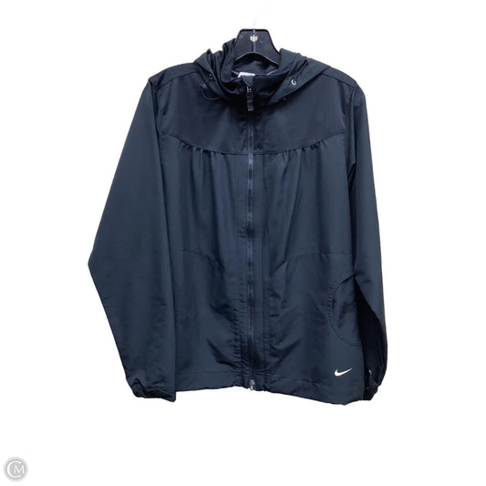 Athletic Jacket By Nike Apparel In Black, Size: M