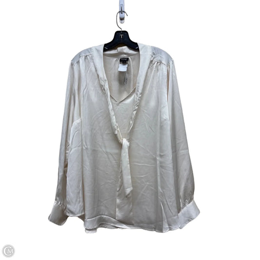 Top Long Sleeve By Torrid In Beige, Size: 3x