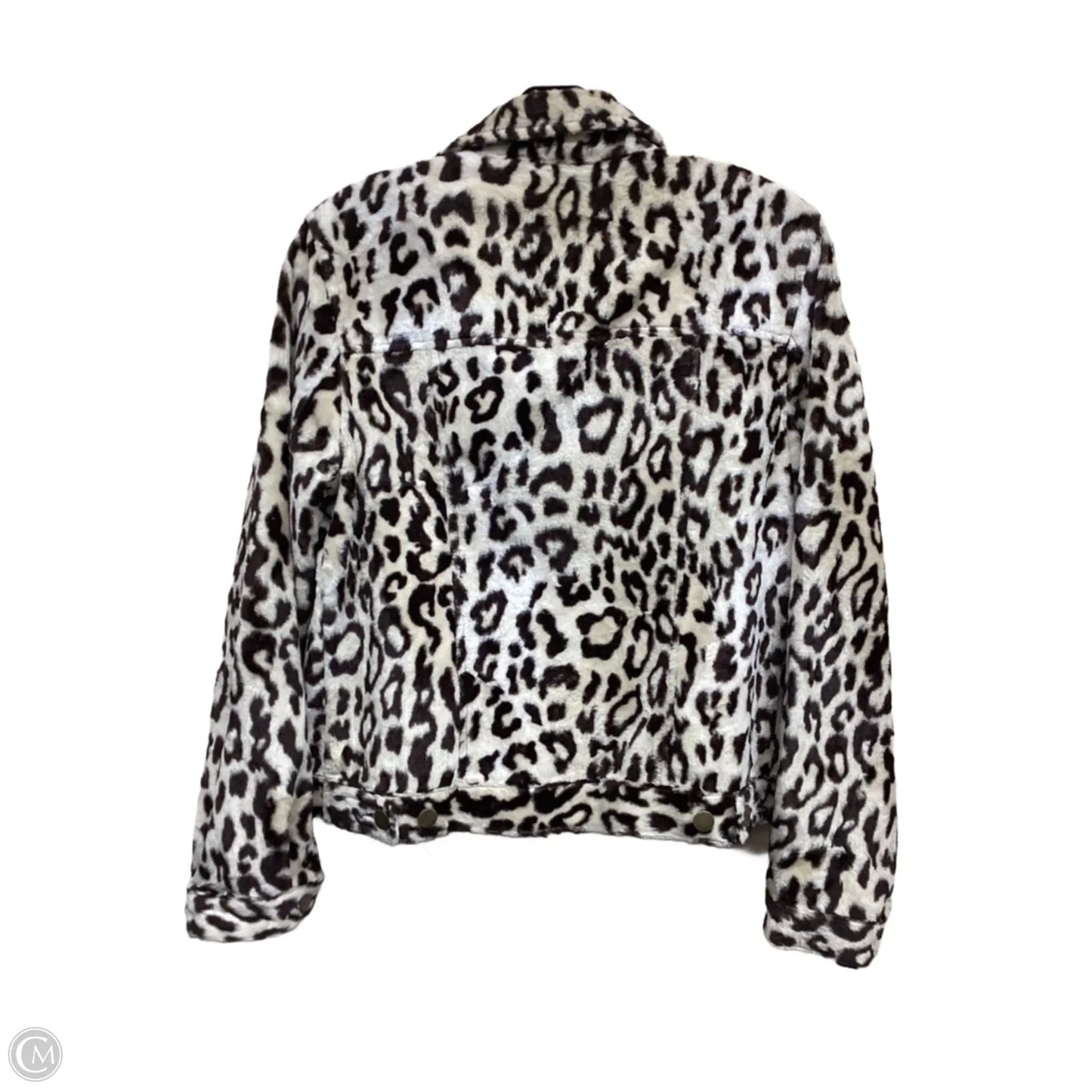 Jacket Faux Fur & Sherpa By Catherine Stewart In Animal Print, Size: M