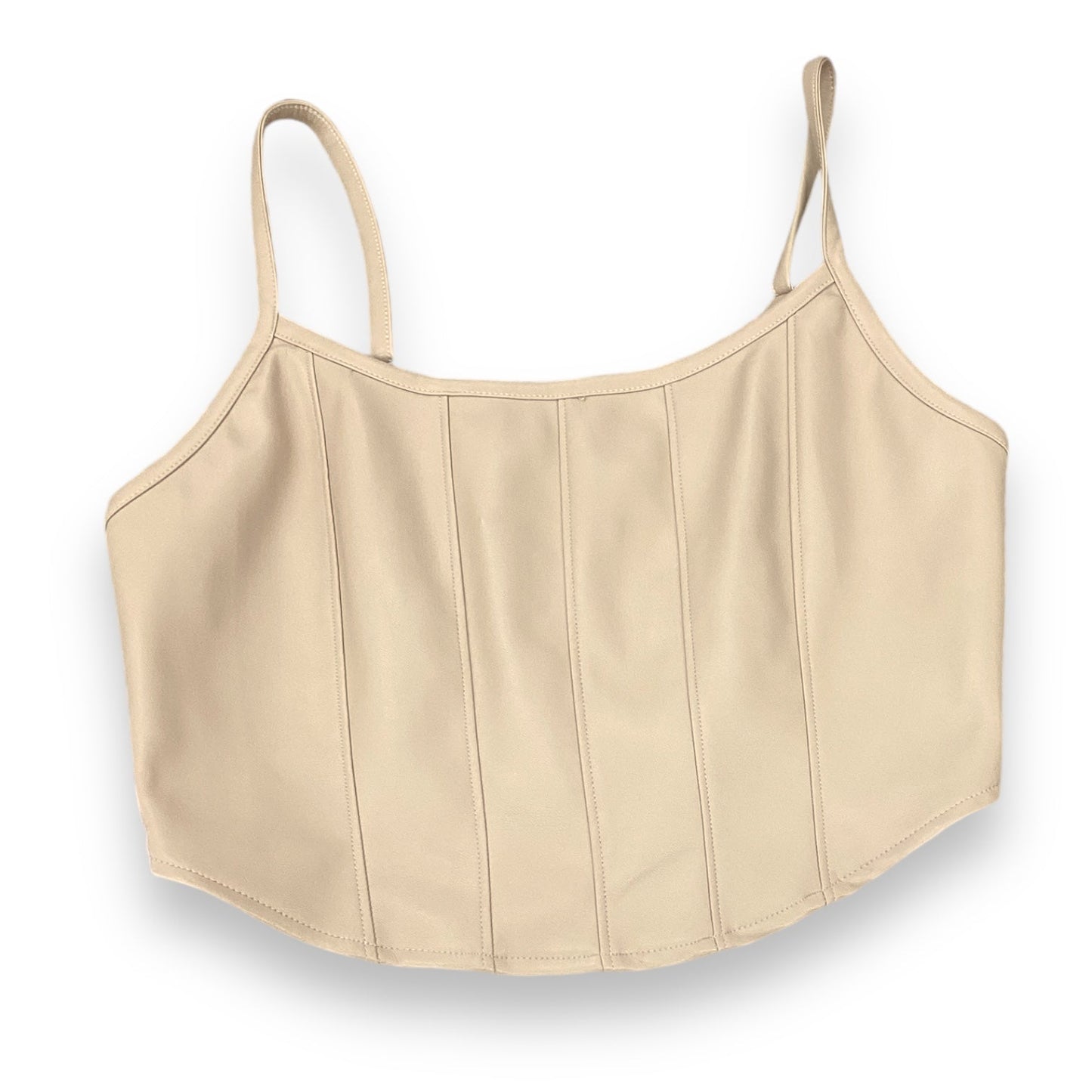 Top Sleeveless By Clothes Mentor In Tan, Size: L