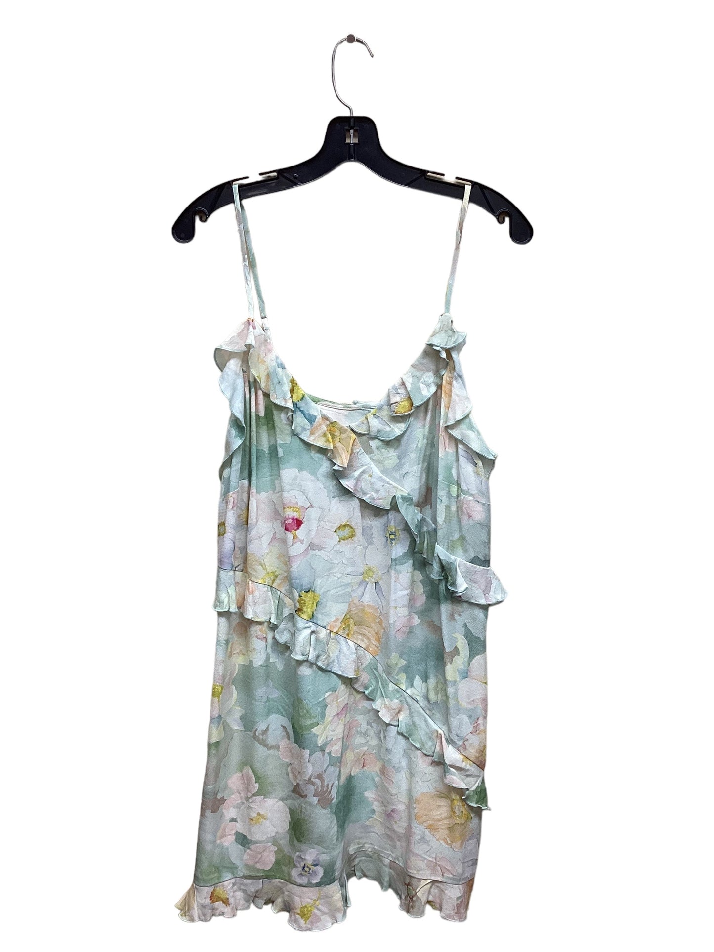 Floral Print Dress Casual Short H&m, Size L