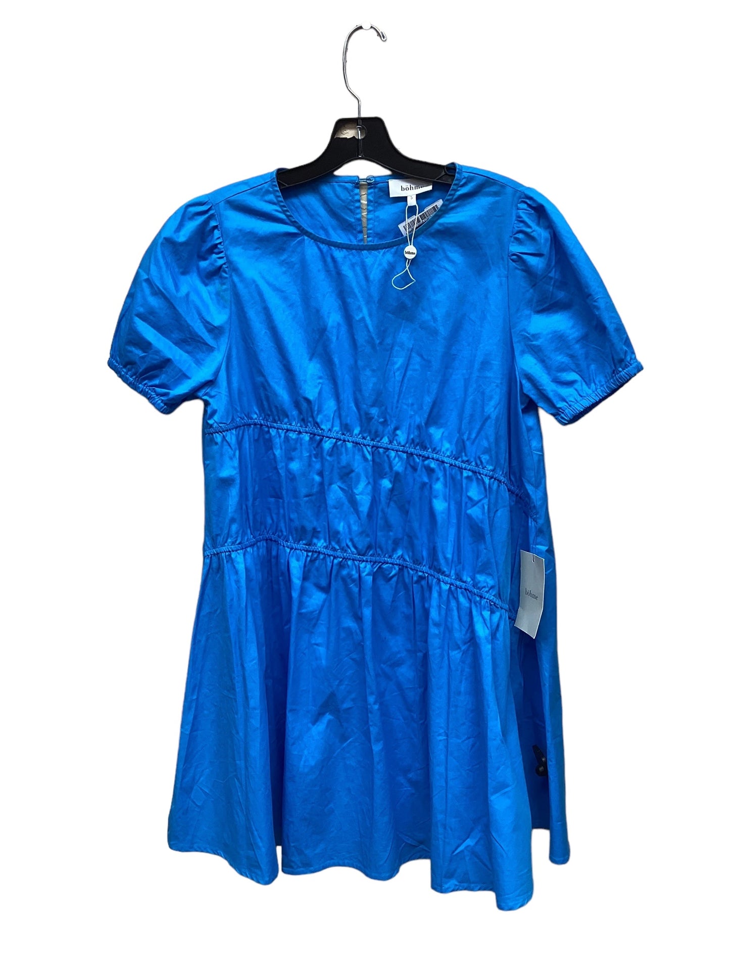 Blue Dress Casual Short Bohme, Size S