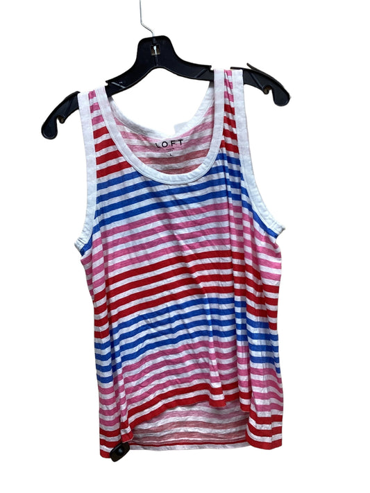 Top Sleeveless By Loft In Multi-colored, Size: L