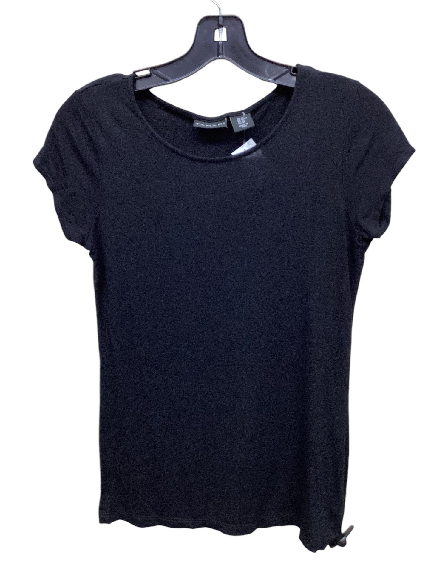 Top Short Sleeve By Tahari By Arthur Levine In Black, Size: Xs