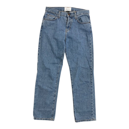 Jeans Straight By Current Elliott In Blue Denim, Size:2