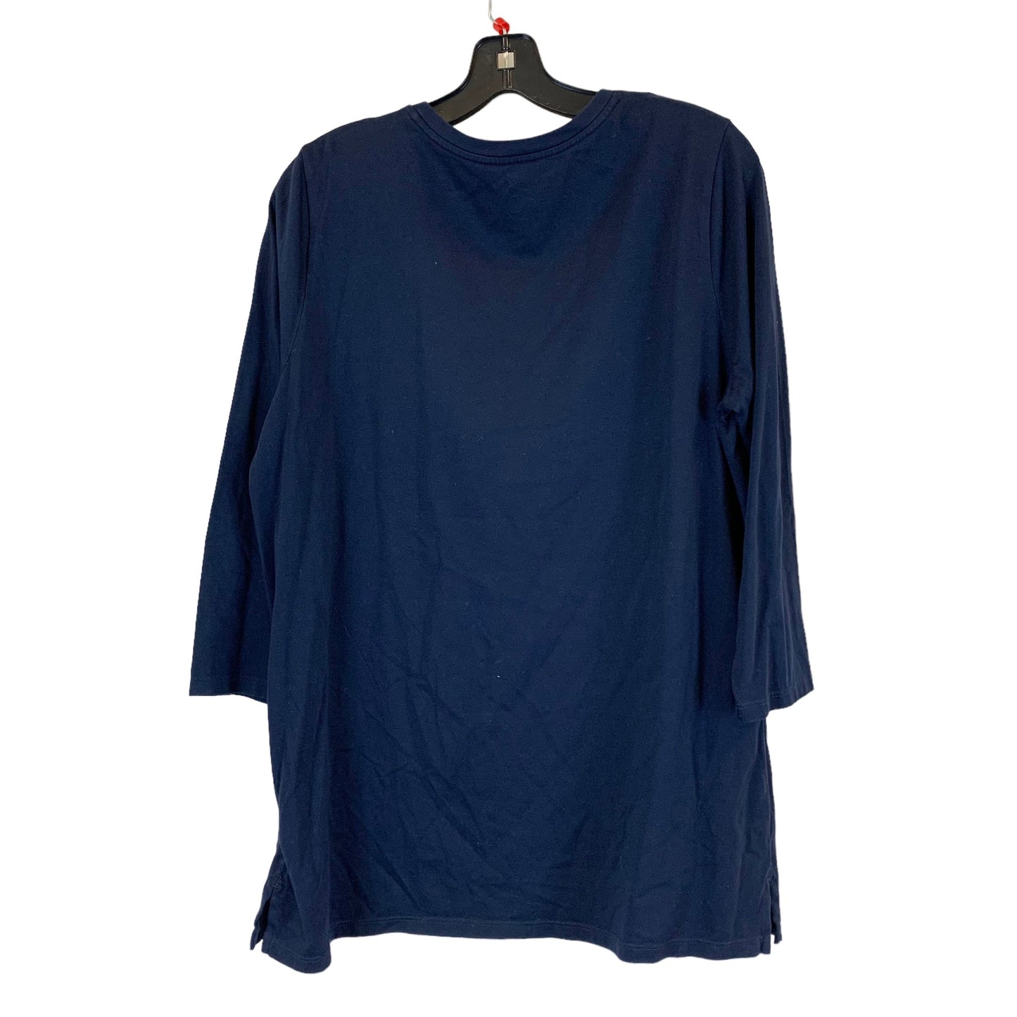 Top 3/4 Sleeve Basic By Lands End  Size: M