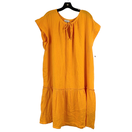 Orange Dress Casual Short Loft, Size Xl