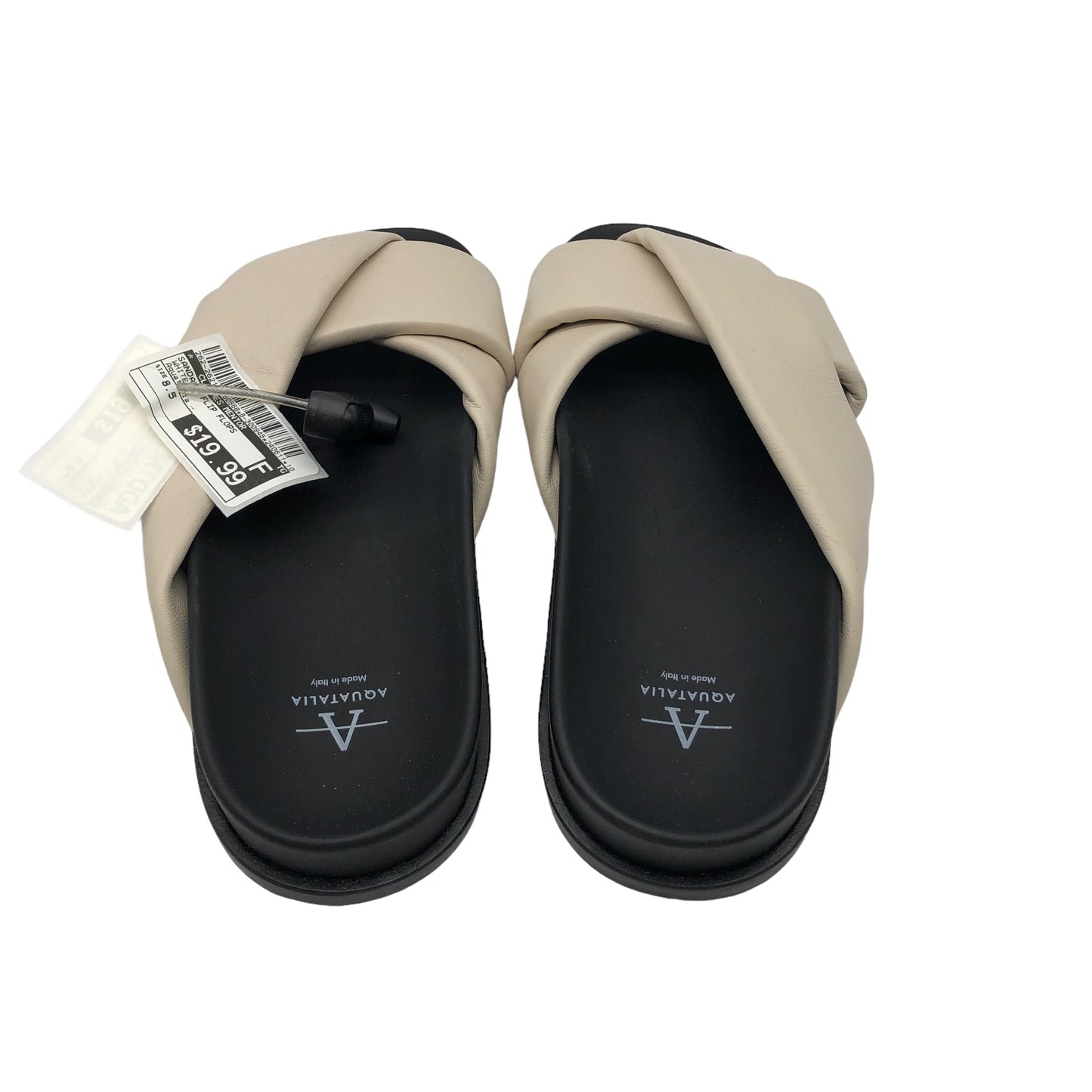 White Sandals Flip Flops Aquatalia  Size 8.5
