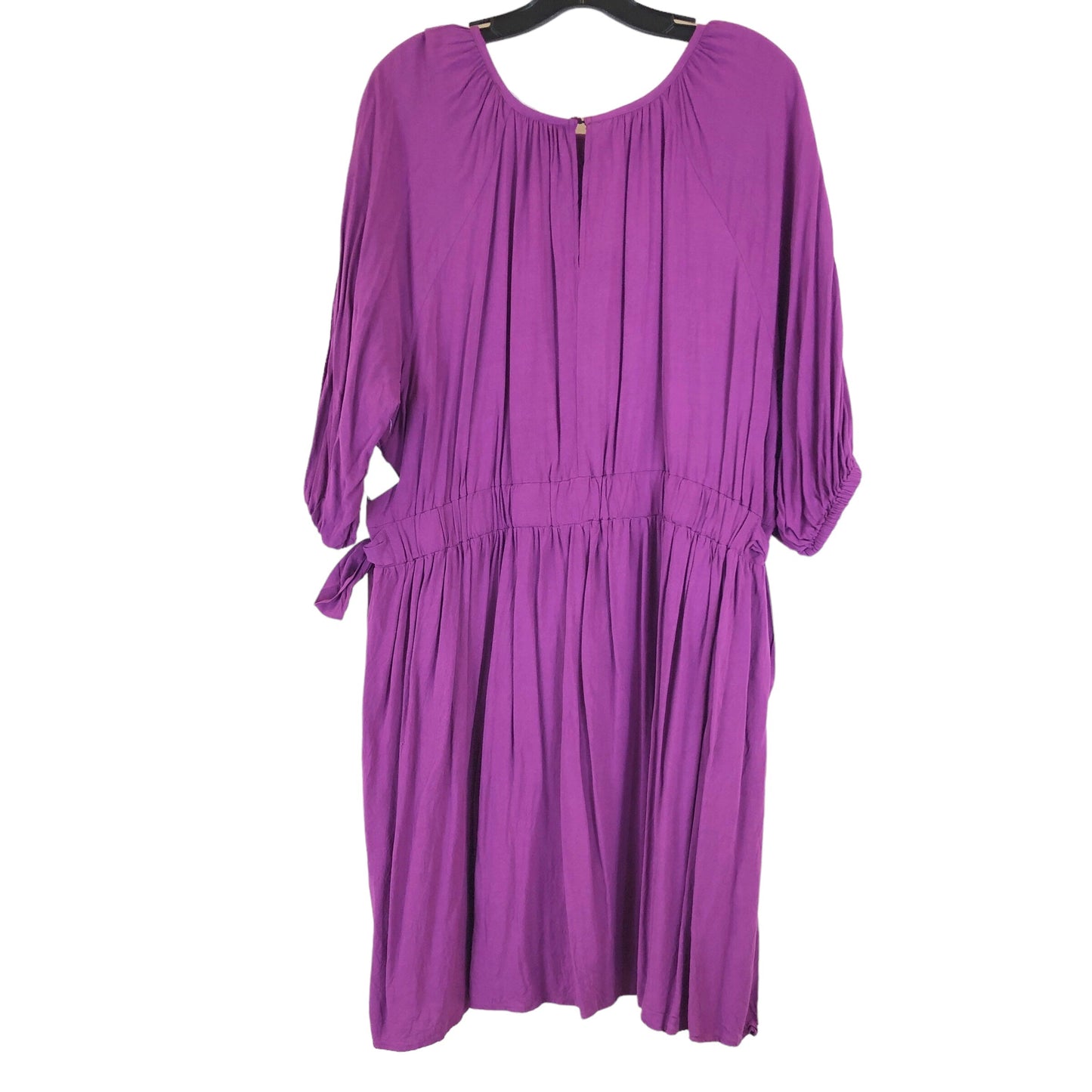 Purple Dress Casual Midi Eloquii, Size 1X | 20
