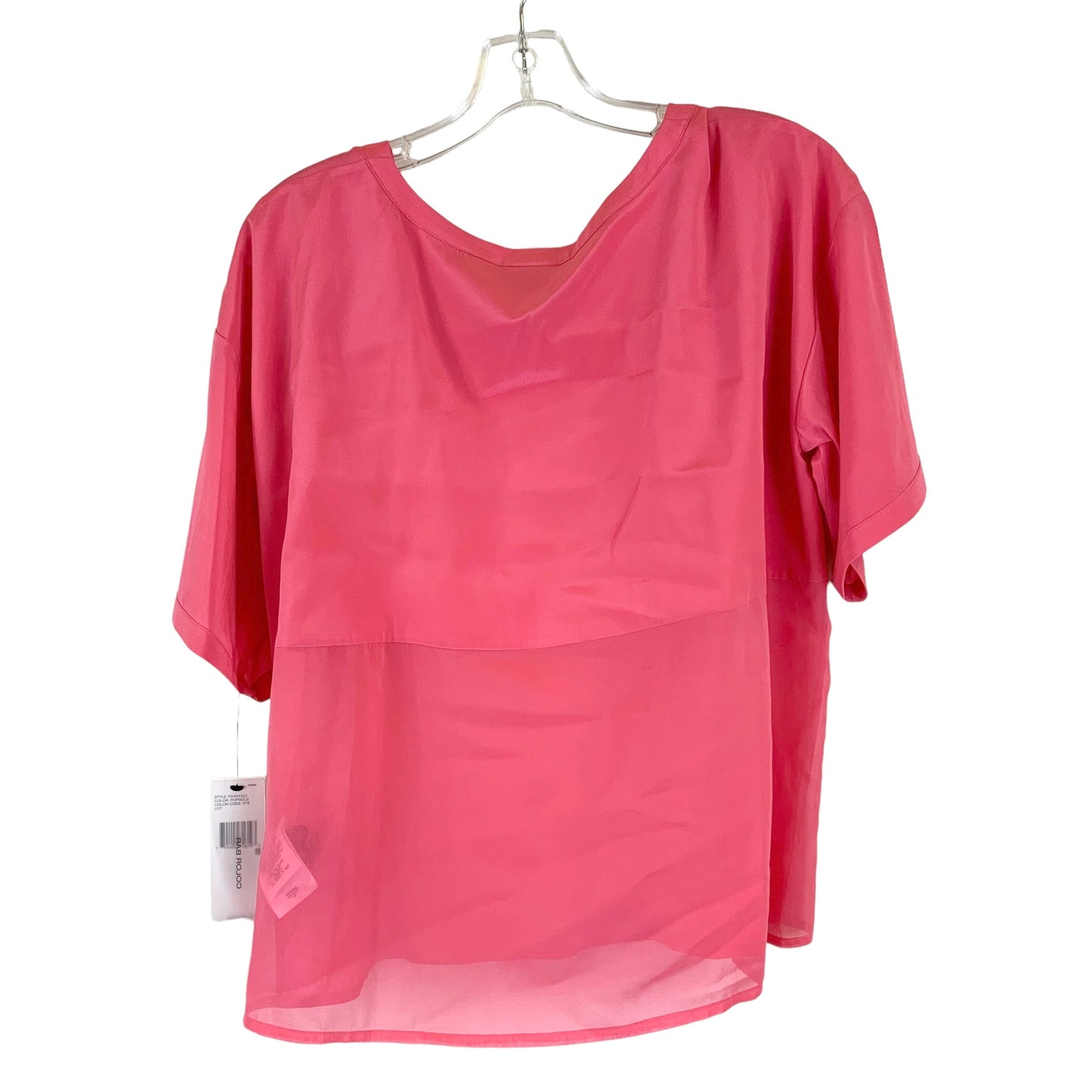 Pink Blouse Short Sleeve Dkny, Size S