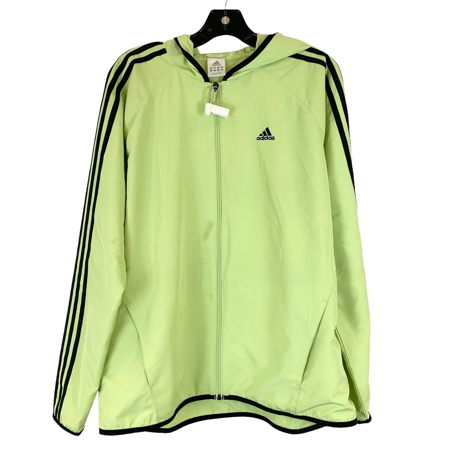Black & Green Athletic Jacket Adidas, Size L