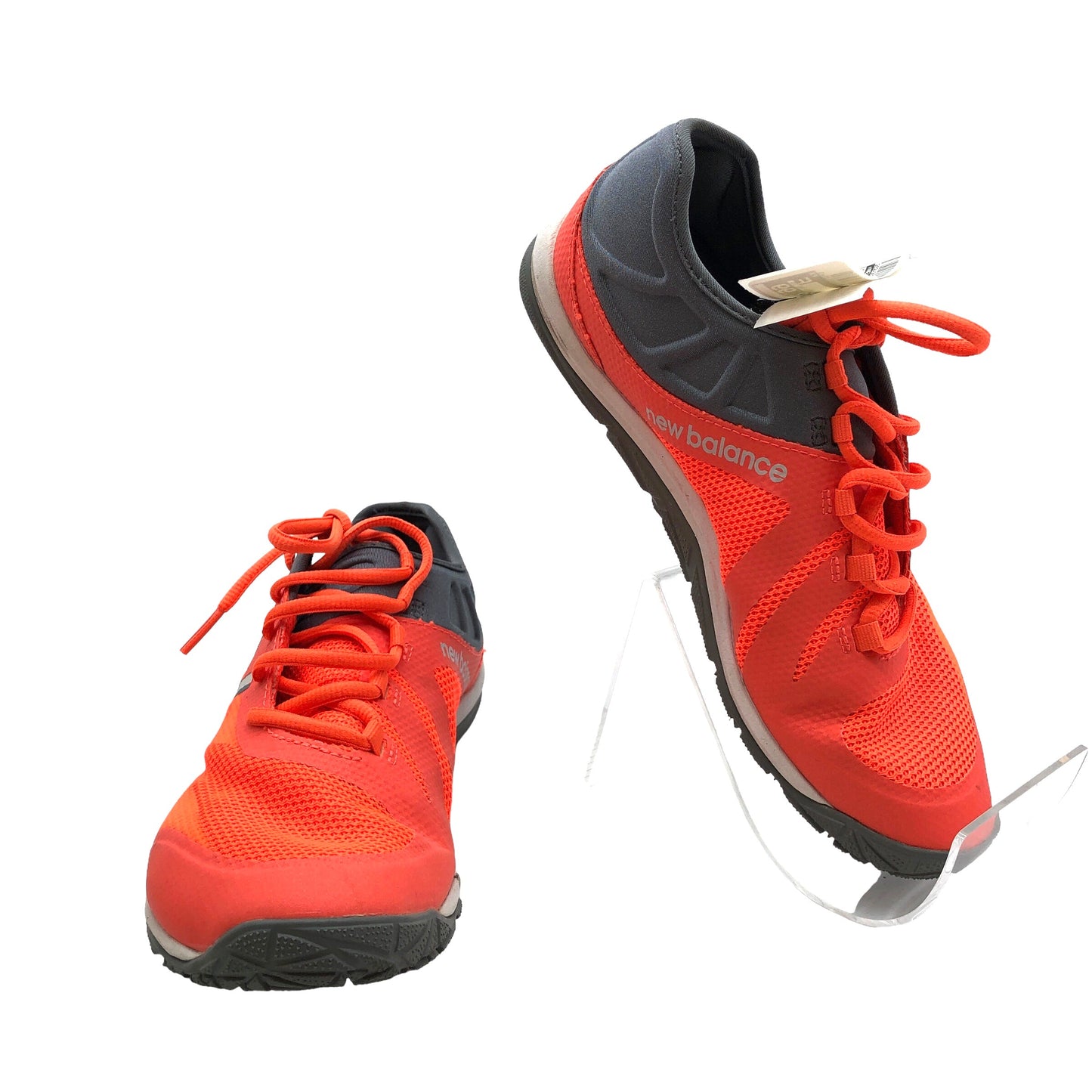 Grey & Orange Shoes Athletic New Balance, Size 9.5