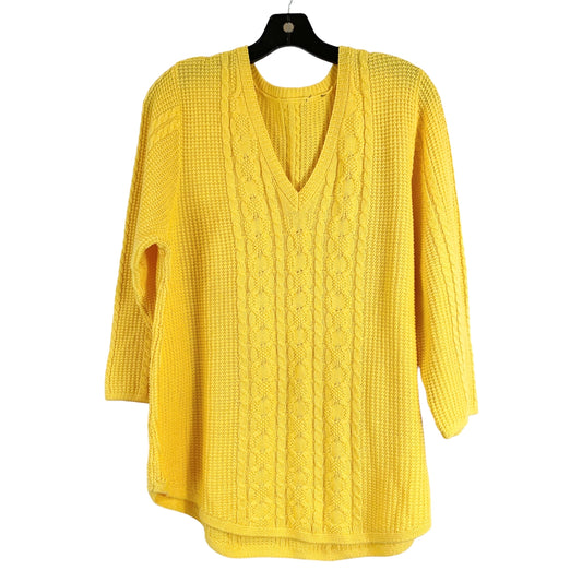 Yellow Sweater Clothes Mentor, Size L