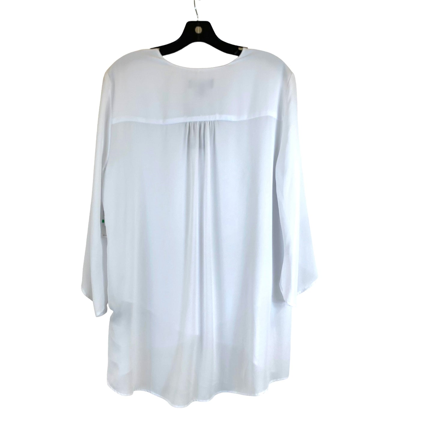 White Blouse Long Sleeve Karen Kane, Size L