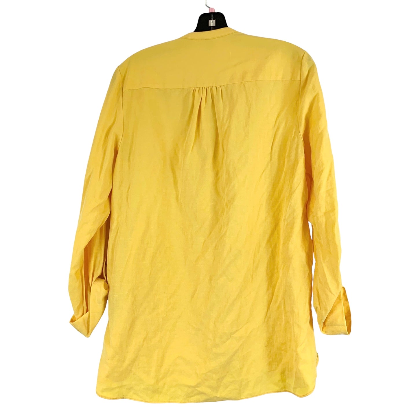Yellow Tunic Long Sleeve Anne Klein, Size M