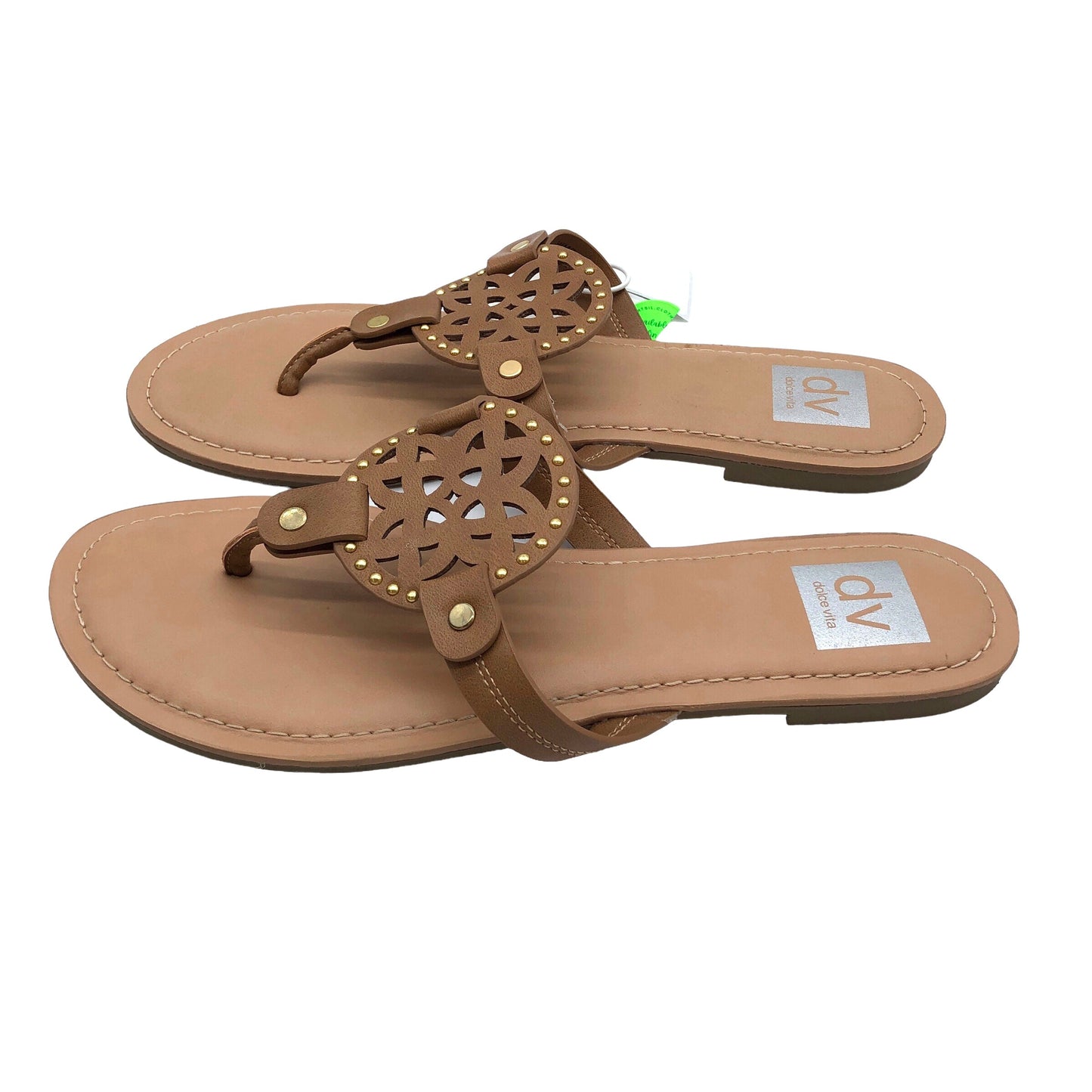 Tan Sandals Flip Flops Dolce Vita, Size 9
