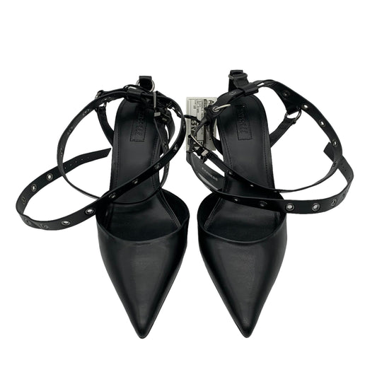 Black Sandals Heels Stiletto Express, Size 10