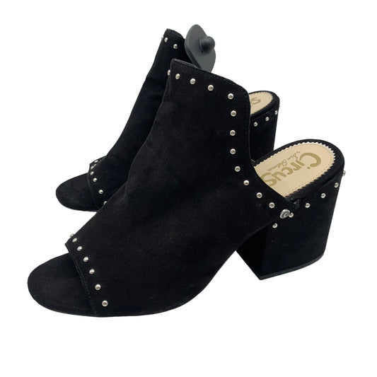 Black Sandals Heels Block Sam Edelman, Size 9.5