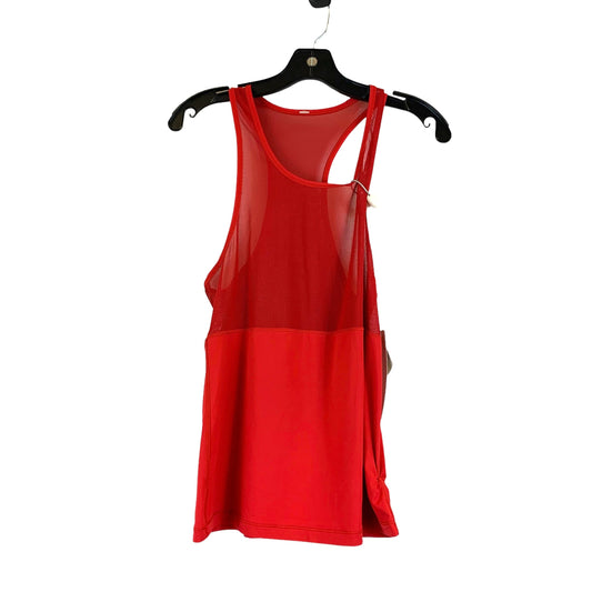 Red Athletic Tank Top Lululemon, Size M
