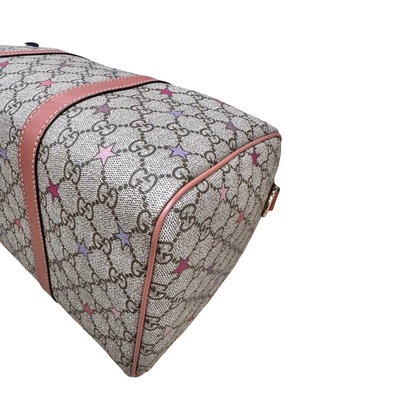 Handbag Supreme Canvas Tattoo Stars Joy Boston 35 Luxury Designer By Gucci In Multi, Size:Medium
