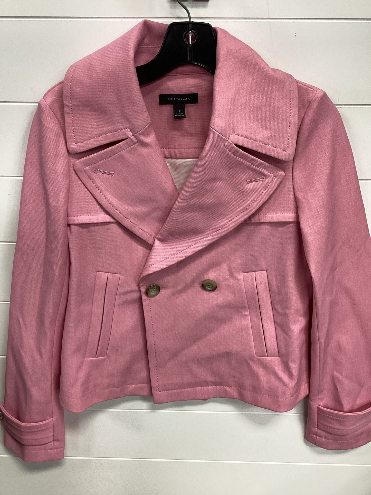 Blazer By Ann Taylor In Pink, Size:S