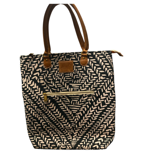 Backpack By Sseko In Blue & Cream, Size:Large