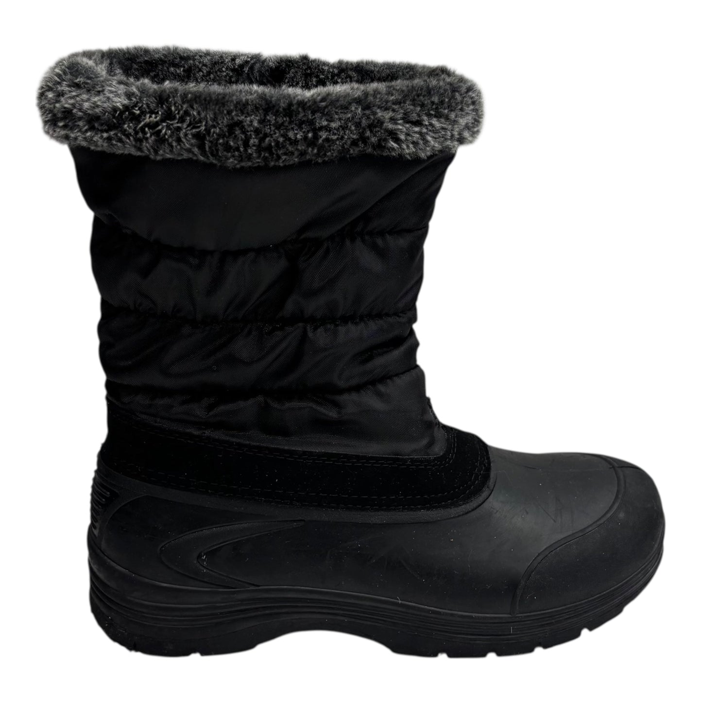 Boots Snow By Time And Tru In Black, Size:9