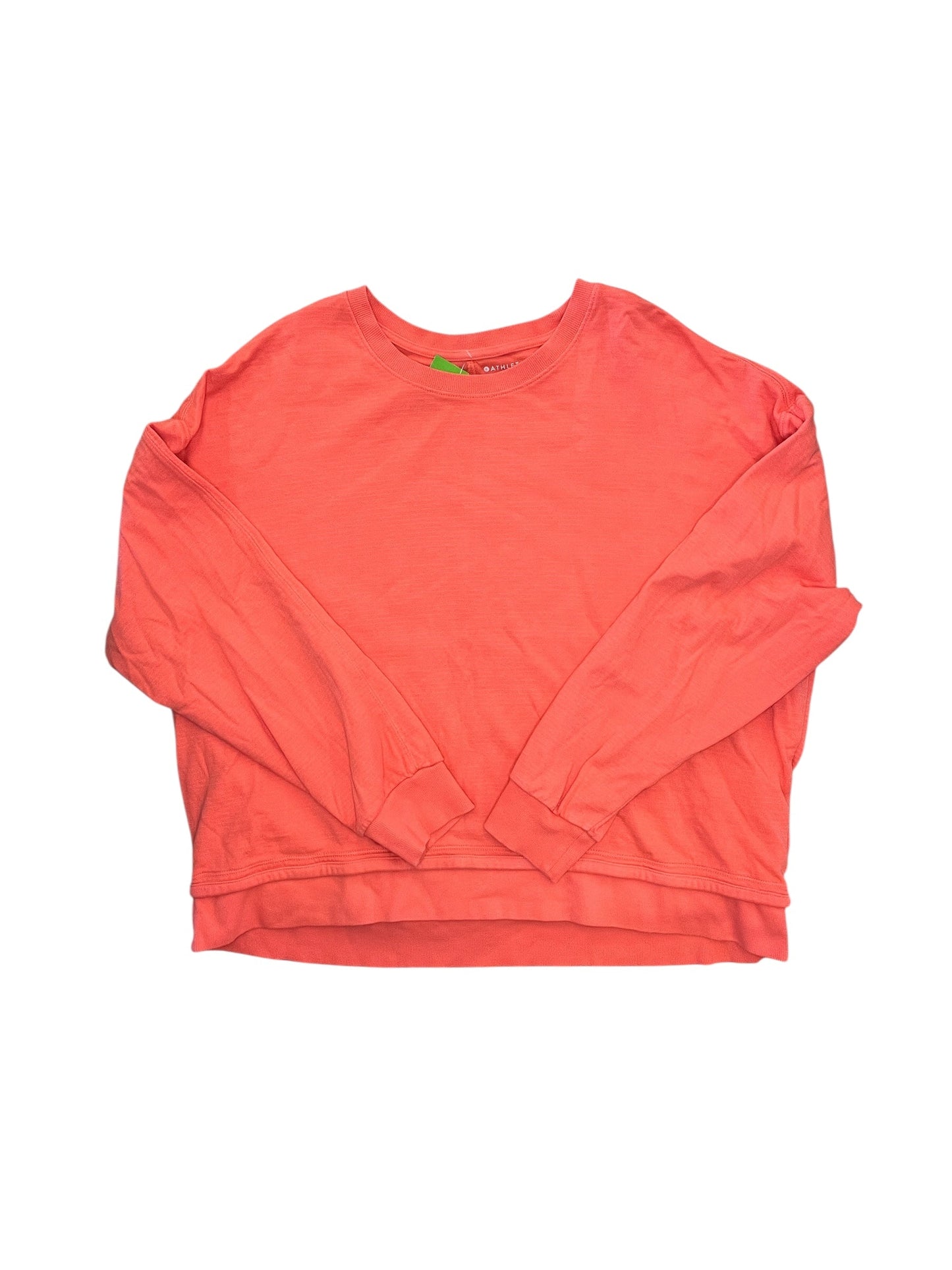 Athletic Top Ls Crewneck By Athleta In Pink, Size:L
