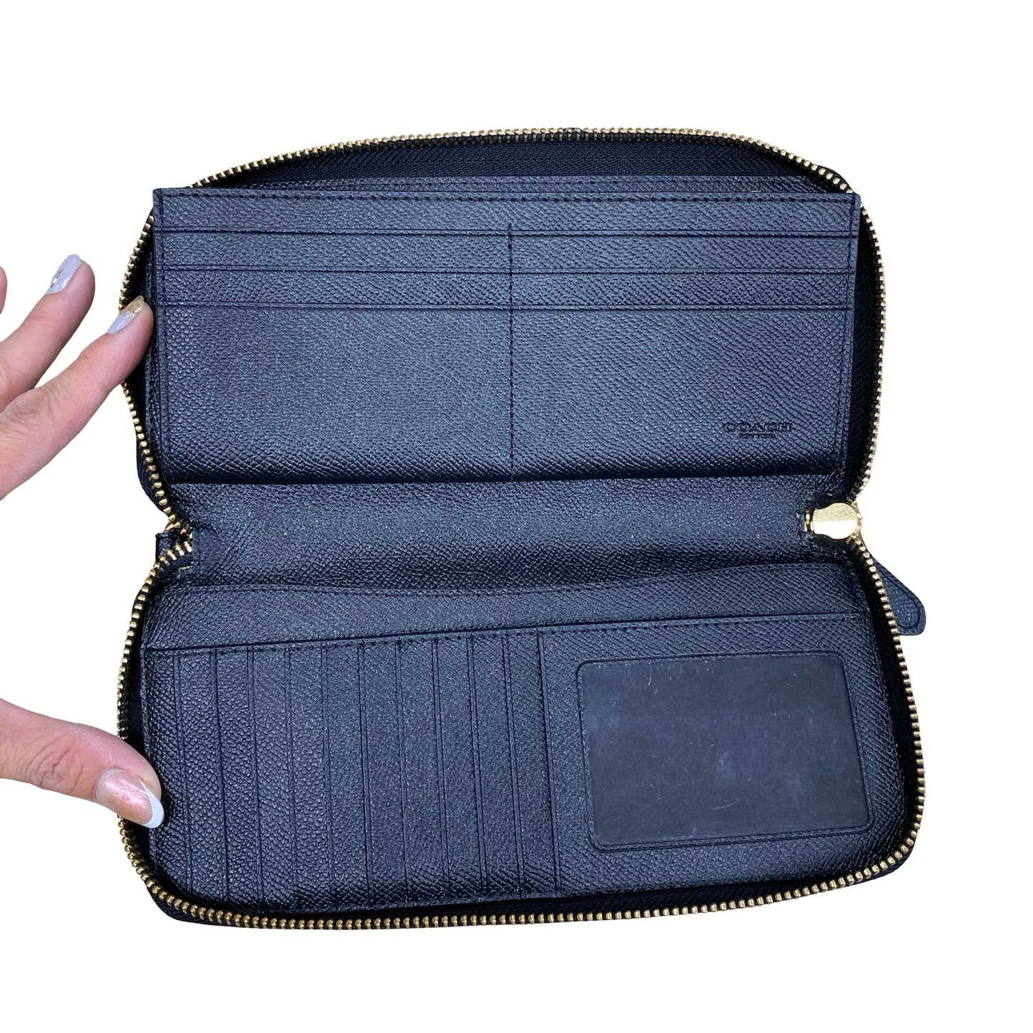 Wristlet Designer By Coach In Black, Size:Large