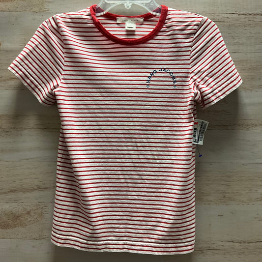 Top Short Sleeve By Marc By Marc Jacobs In Red White, Size: Xs