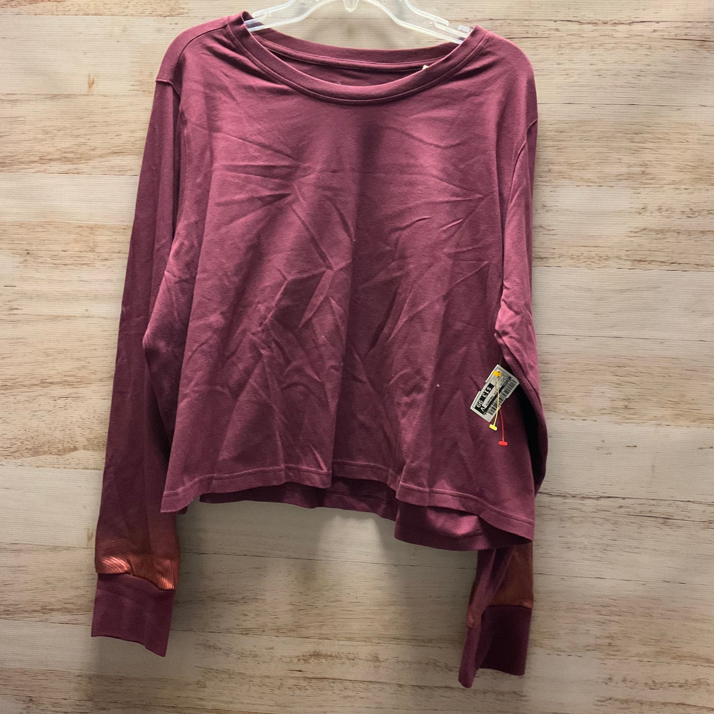 Athletic Top Long Sleeve Crewneck By Adidas In Purple, Size: 3x