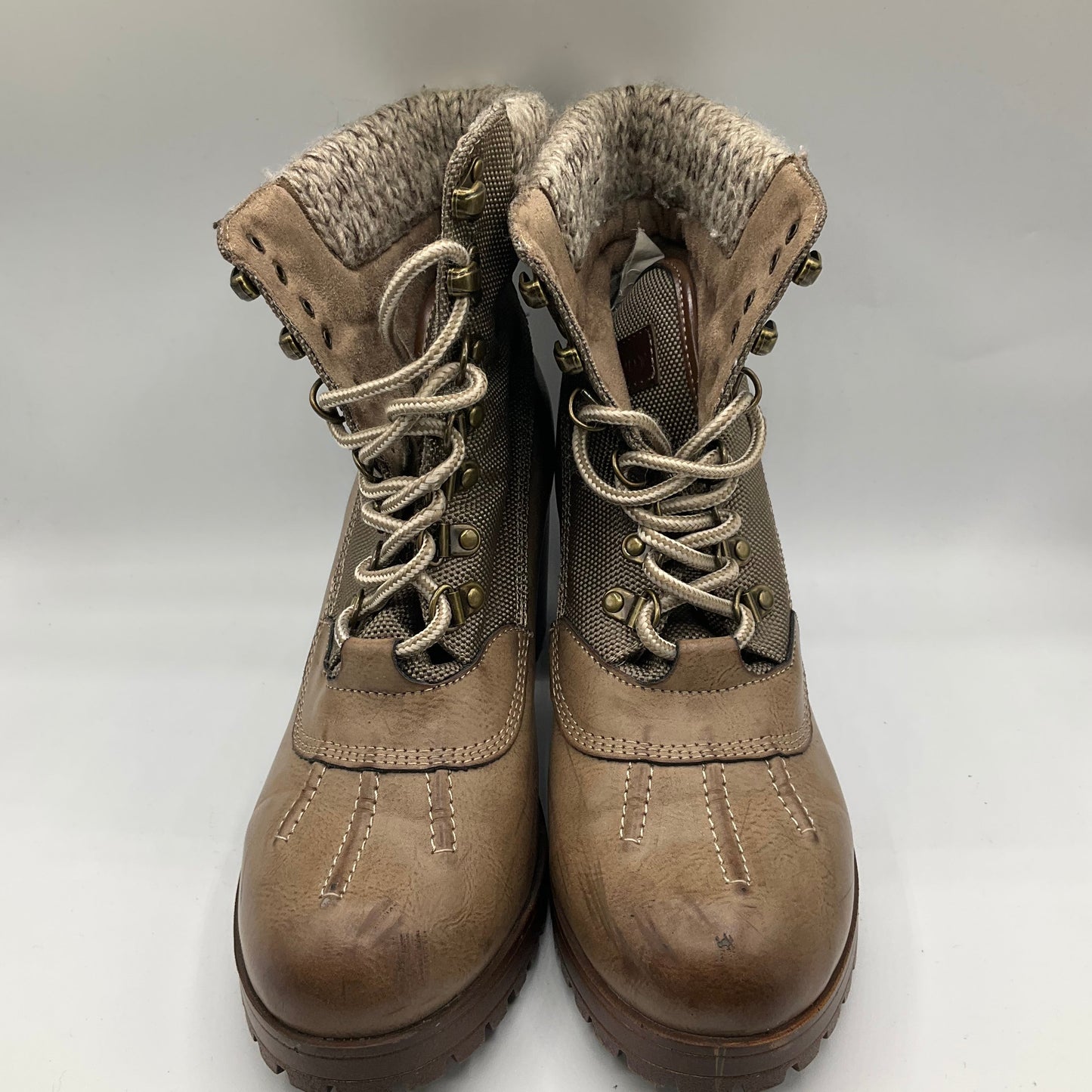 Boots Ankle Heels By Rock And Candy In Tan, Size: 8