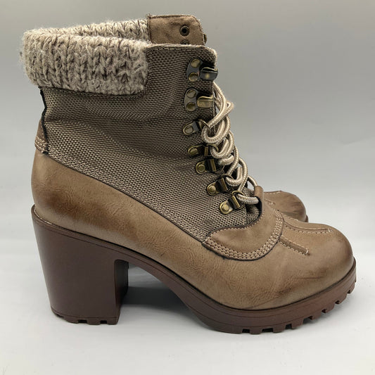 Boots Ankle Heels By Rock And Candy In Tan, Size: 8