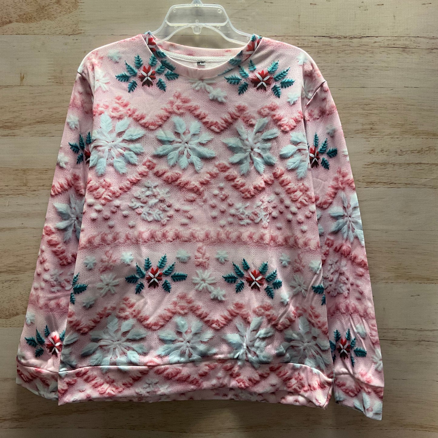 Top Long Sleeve By Clothes Mentor In Pink, Size: L