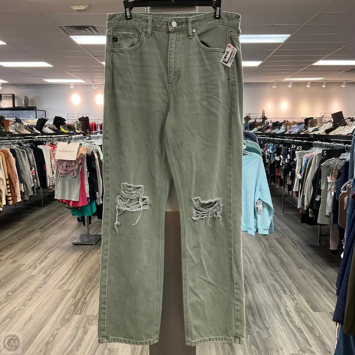 Jeans Straight By Kancan In Green, Size: 6