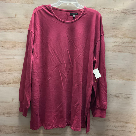 Top Long Sleeve By Lane Bryant In Wine, Size: Xl