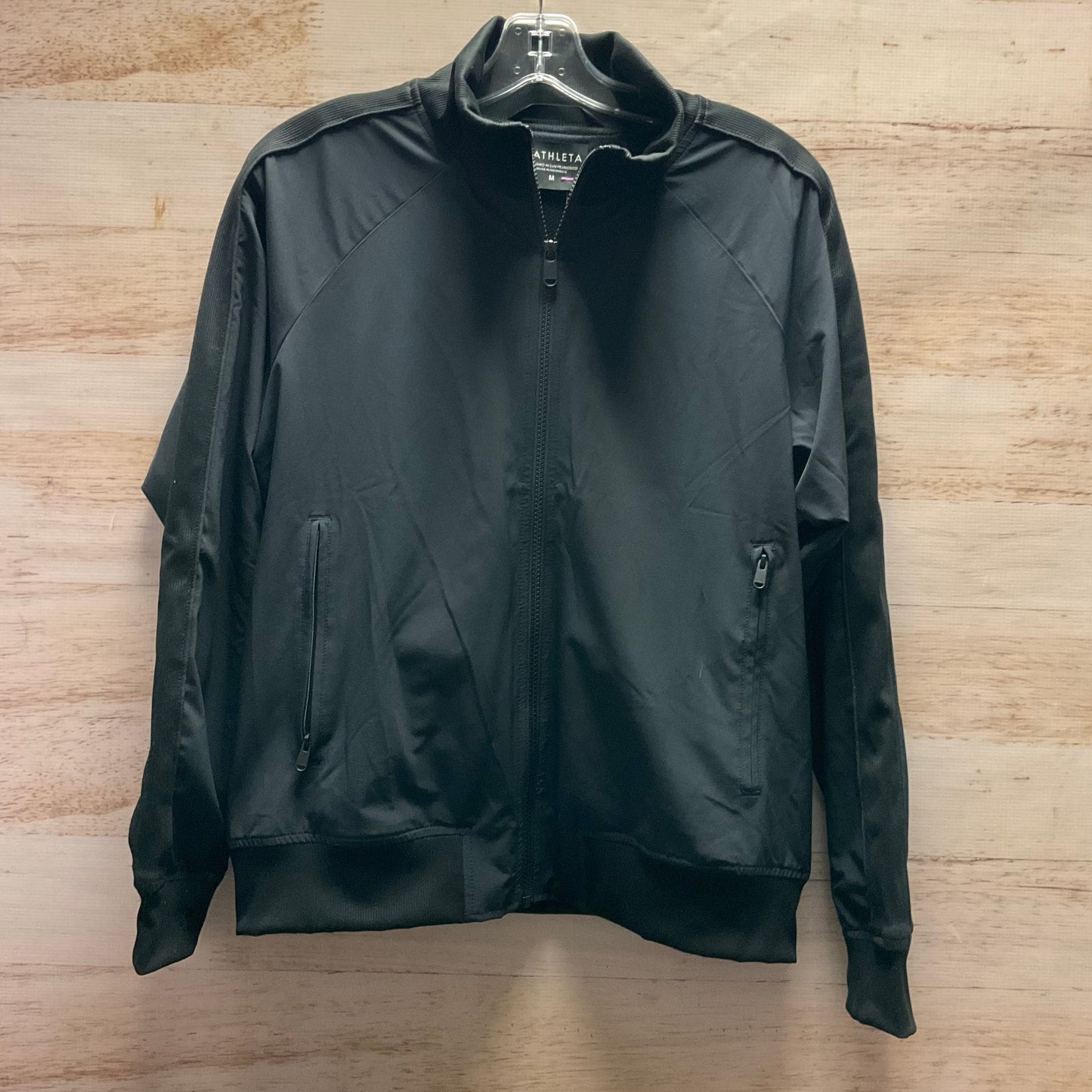 Athletic Jacket By Athleta In Black, Size: M