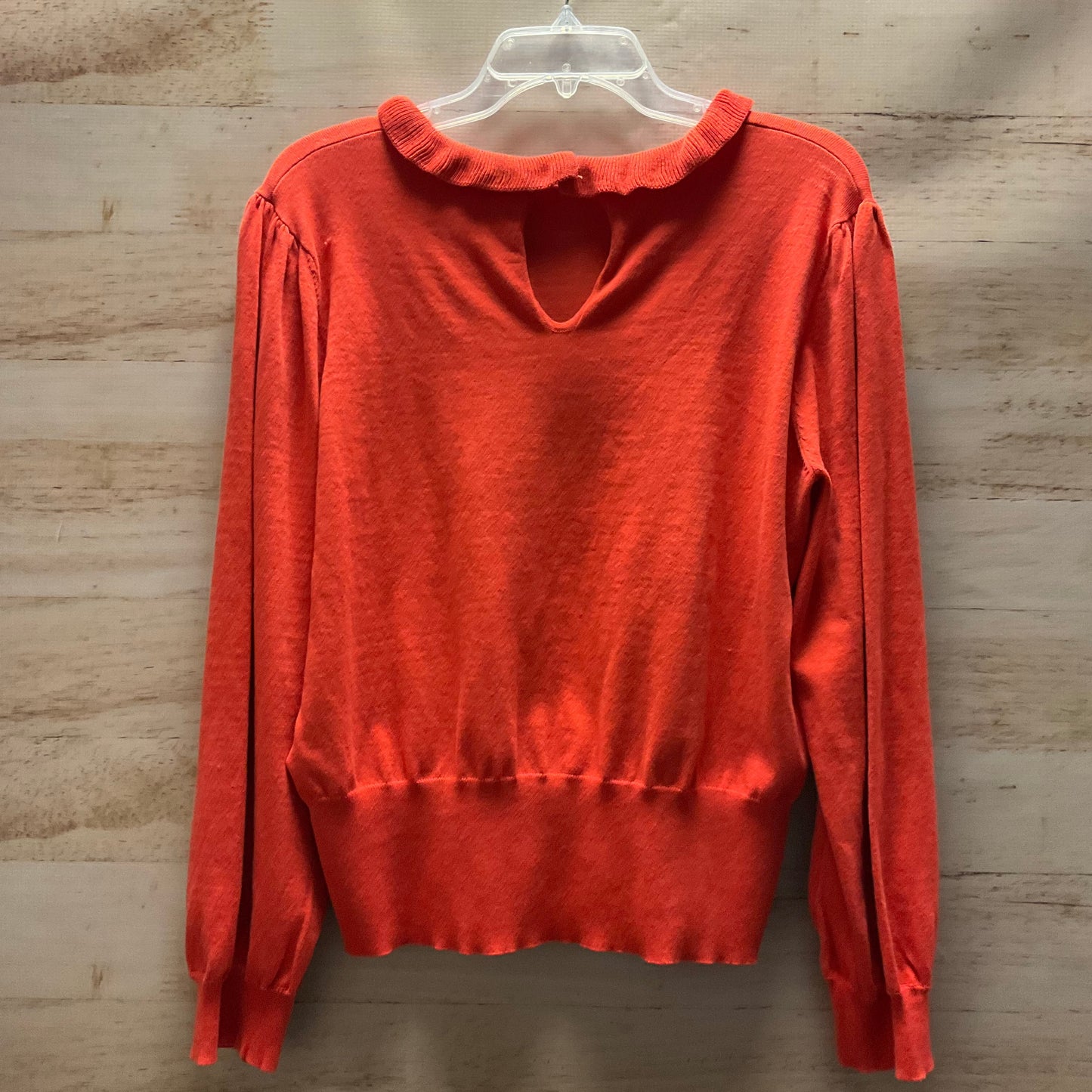 Top Long Sleeve By Who What Wear In Orange, Size: Xxl