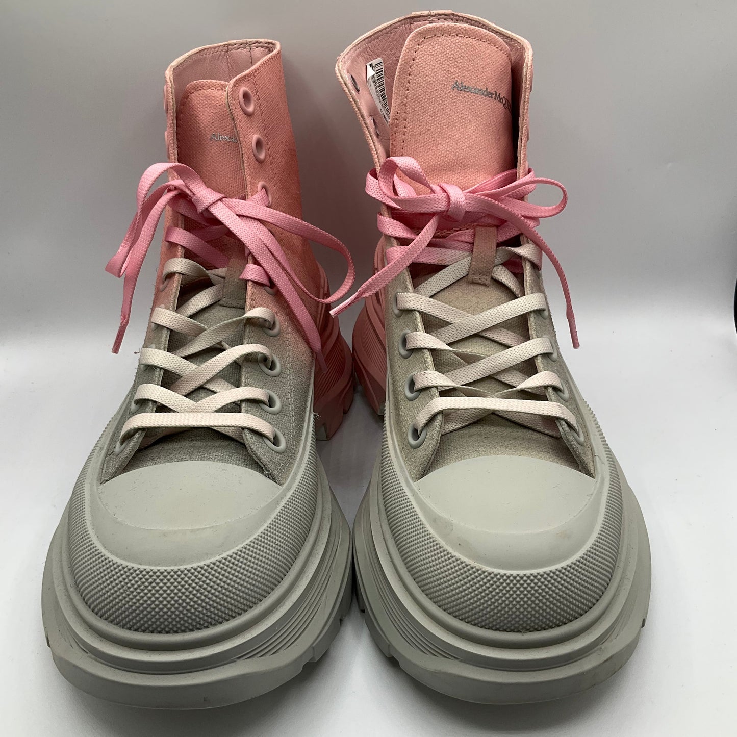 Boots Combat By Alexander Mcqueen In Pink, Size: 8