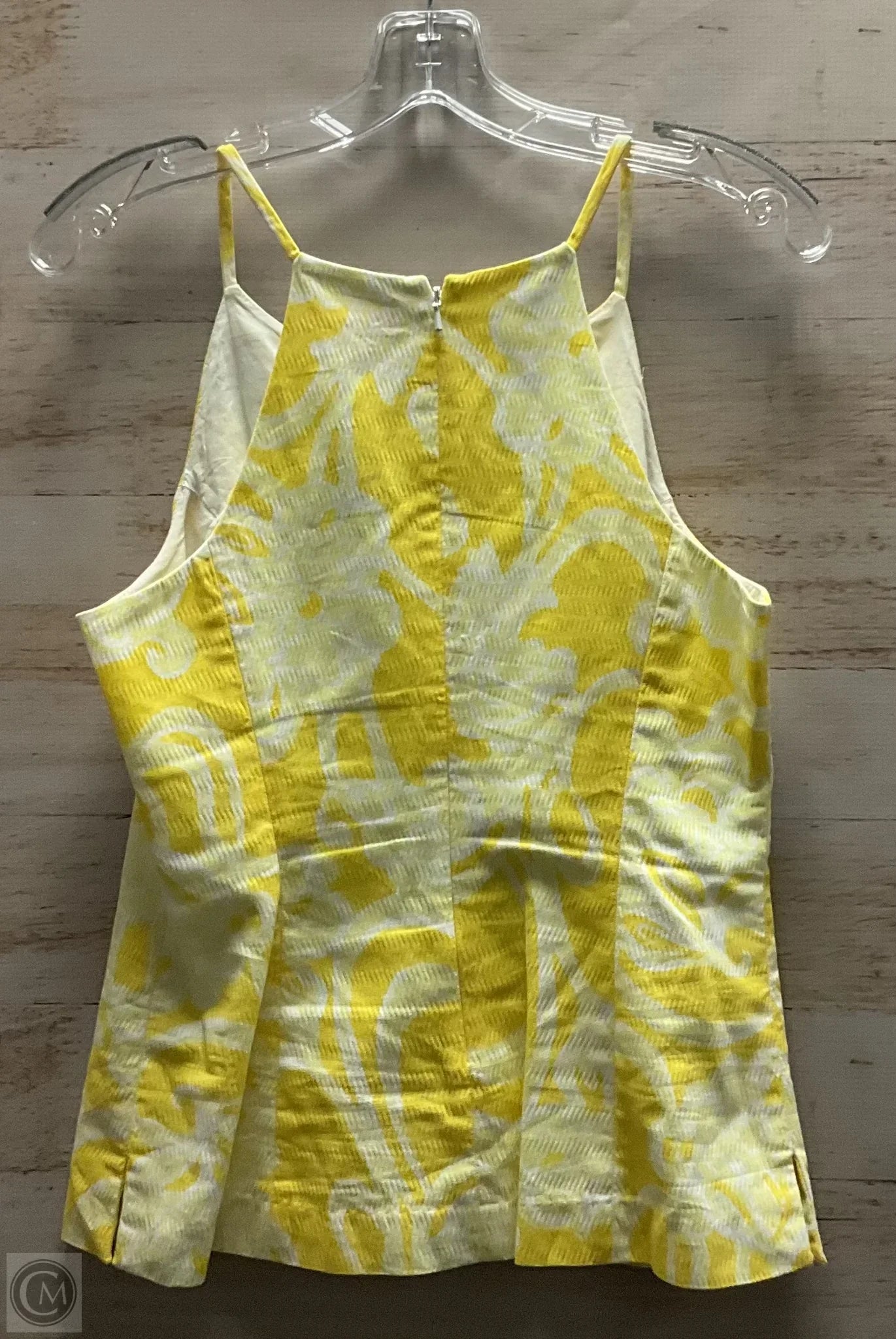 Top Sleeveless Designer By Lilly Pulitzer In Yellow, Size: M