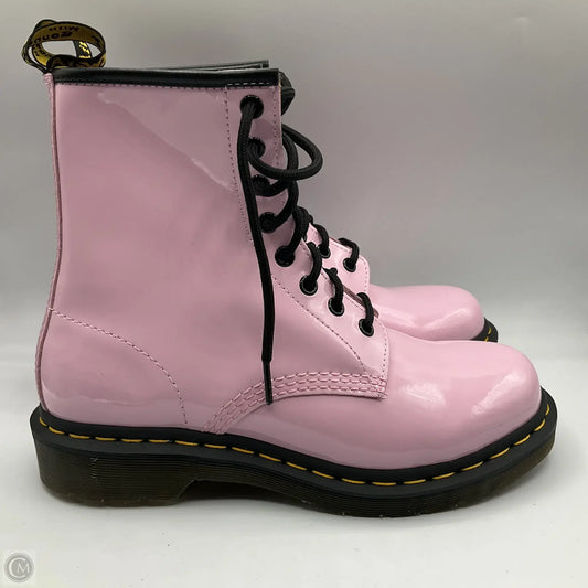 Boots Combat By Dr Martens In Pink, Size: 8