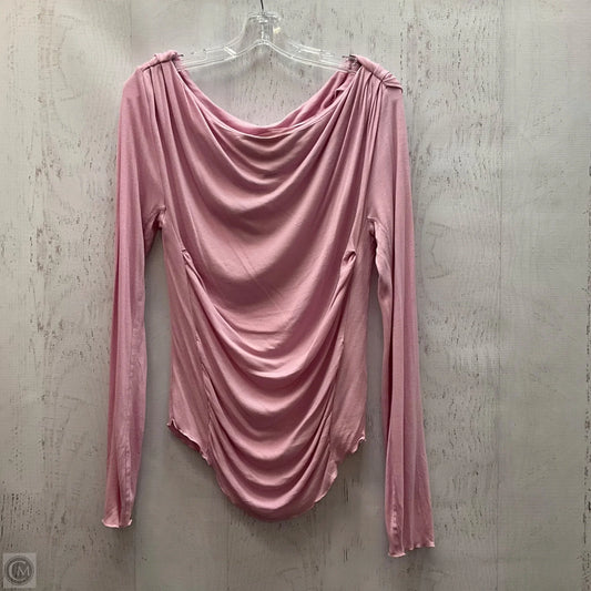 Top Long Sleeve By Free People In Pink, Size: Xl