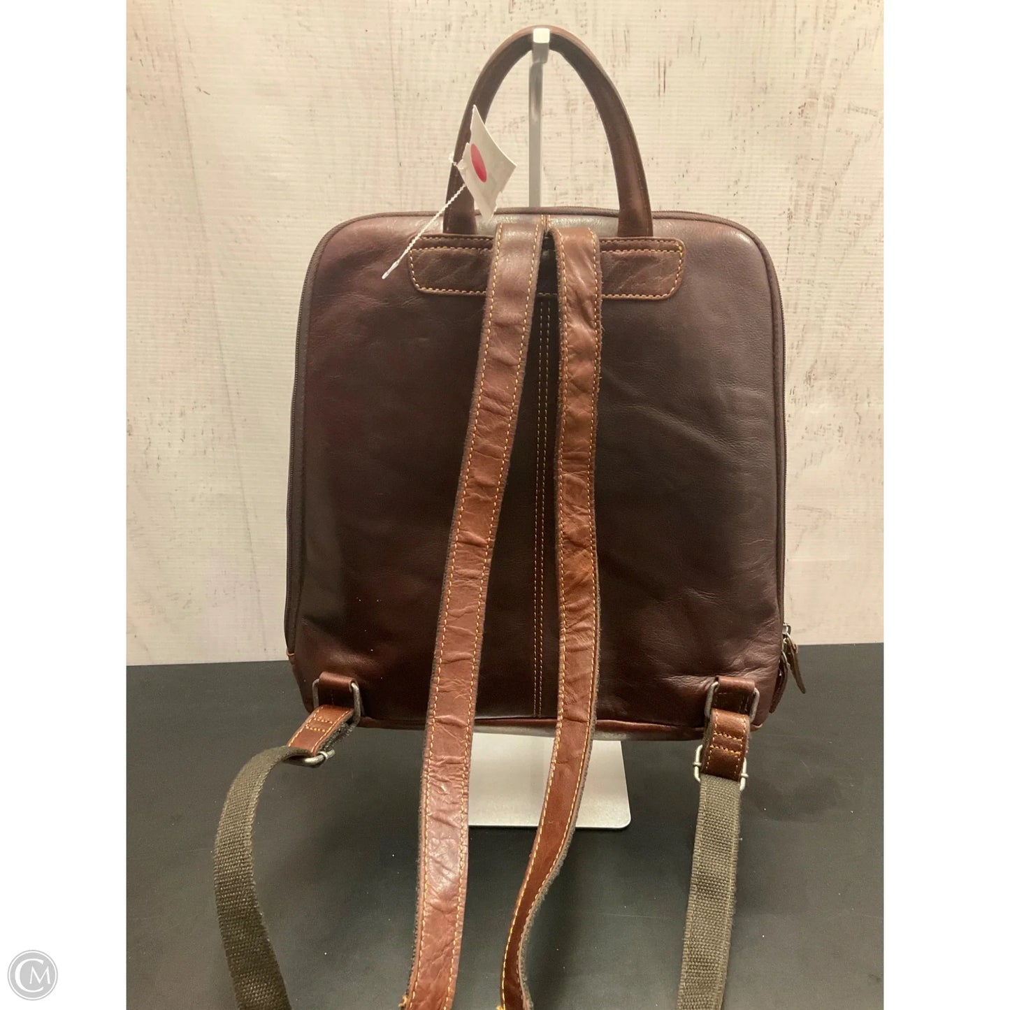 Backpack Leather By Clothes Mentor, Size: Large